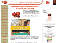 Tablet Screenshot of amazing-pomegranate-health-benefits.com
